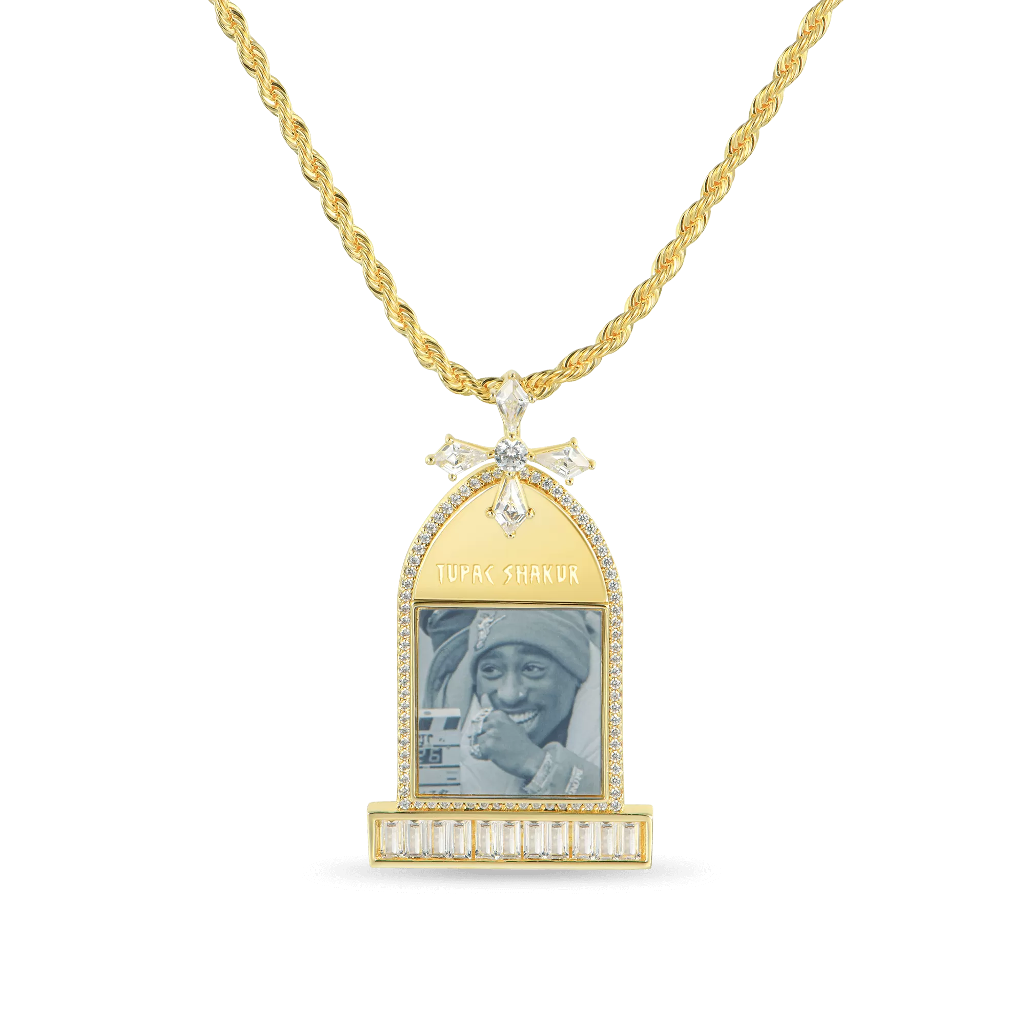 Custom Tombstone Photo Pendant