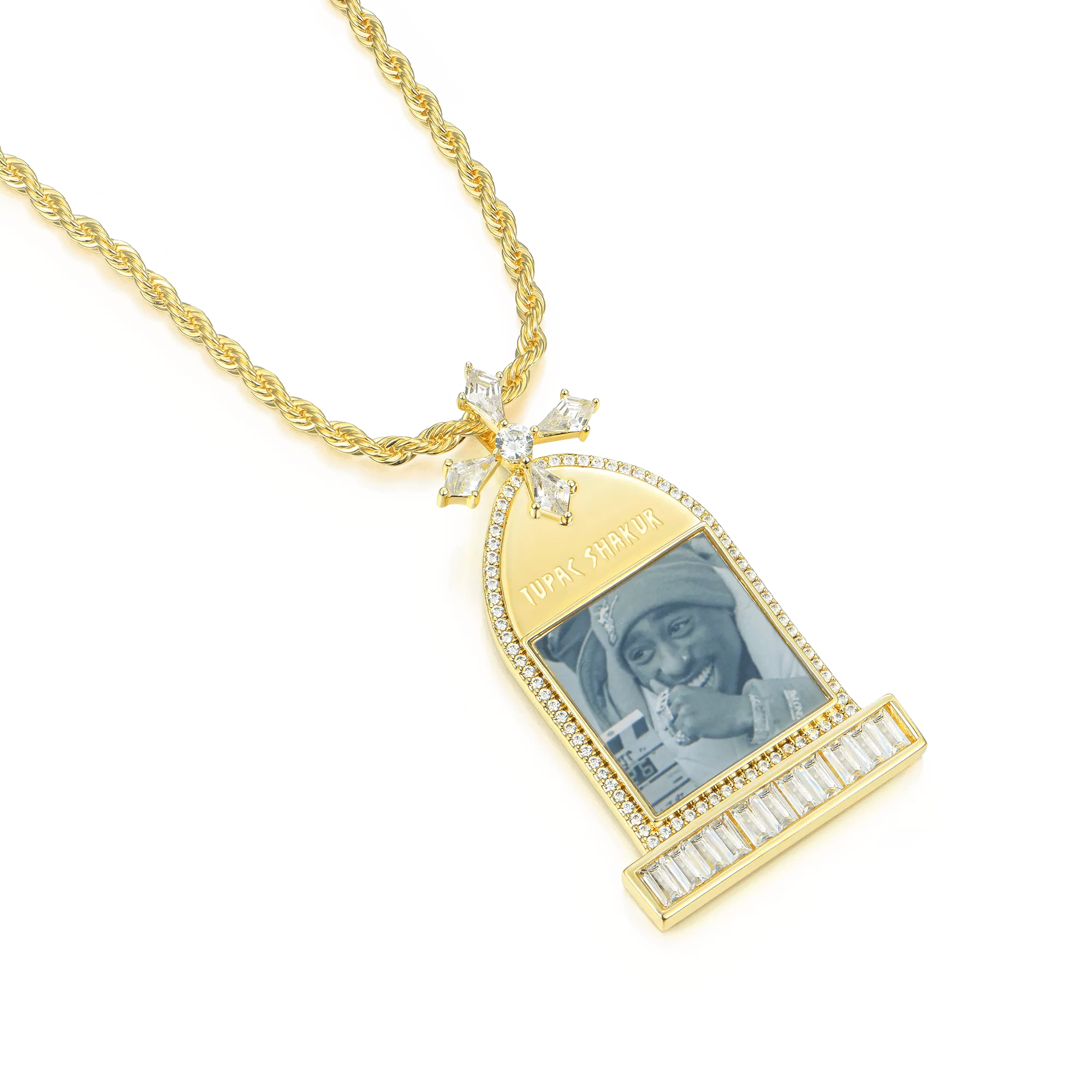 Custom Tombstone Photo Pendant