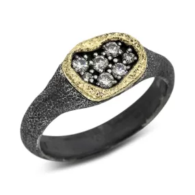 Dew Pond Signet Diamond Ring