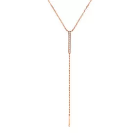 Diamond Lariat Bar Necklace