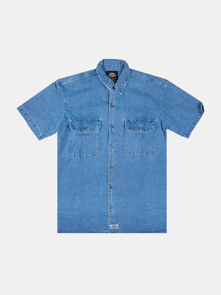 Dickies 1574 Original Fit SS Shirt - Light Indigo