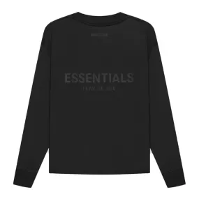 FEAR OF GOD ESSENTIALS LONG SLEEVE T-SHIRT BLACK (SS21)