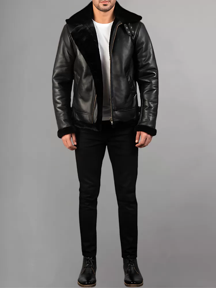 Francis B-3 Brown Leather Bomber Jacket