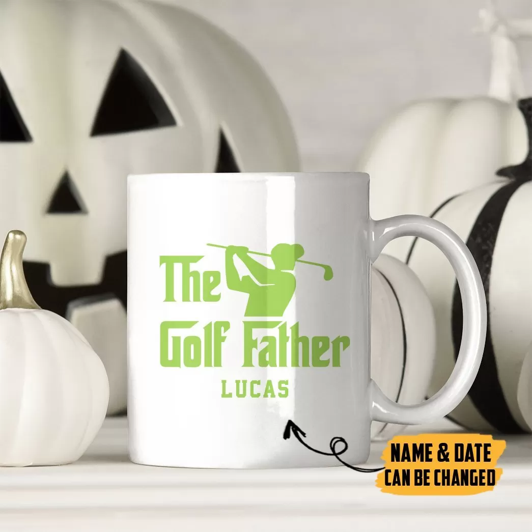 Gearhuman 3D Happy Fathers Day Gift The Golf Dad Custom Name Mug