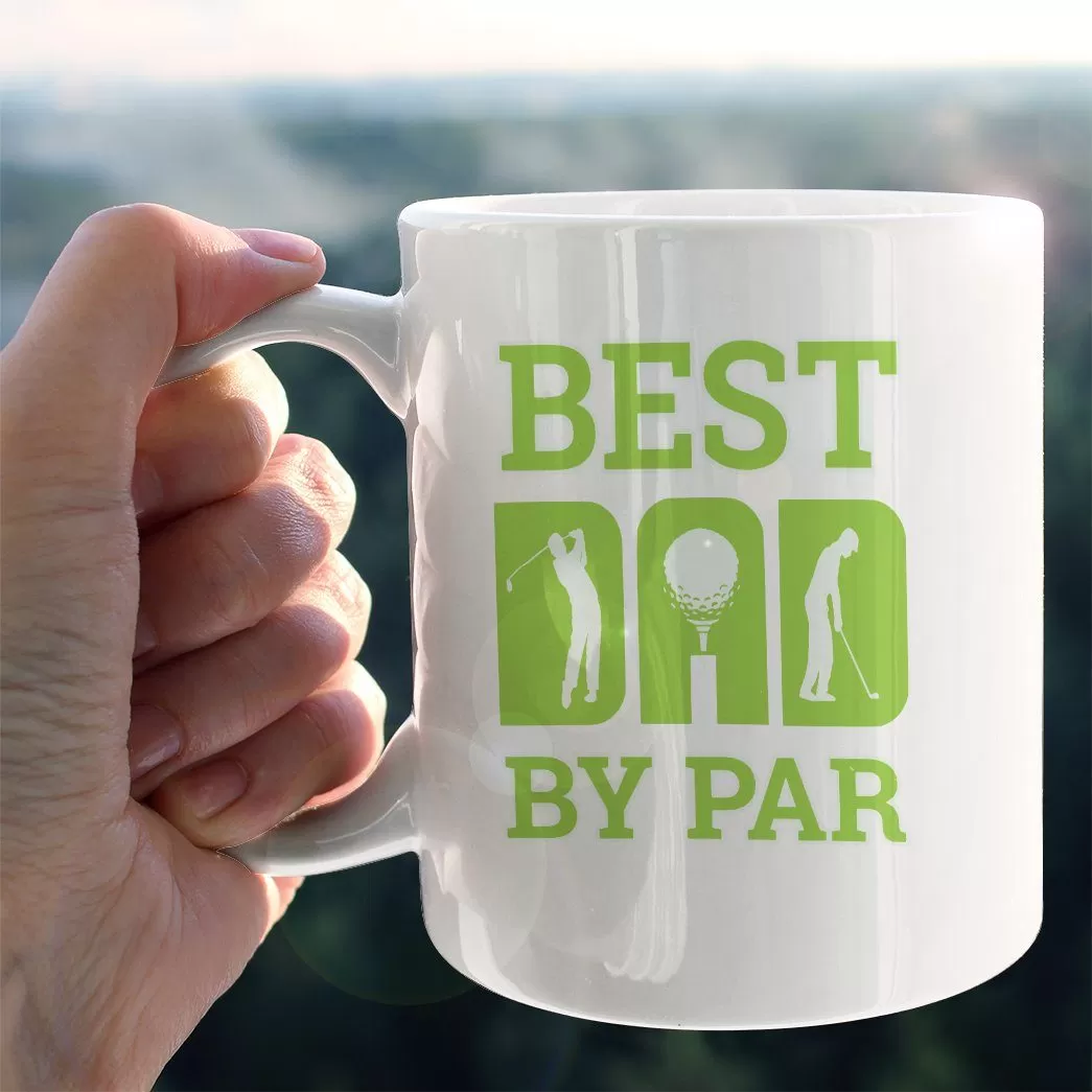 Gearhuman 3D Happy Fathers Day Gift The Golf Dad Custom Name Mug