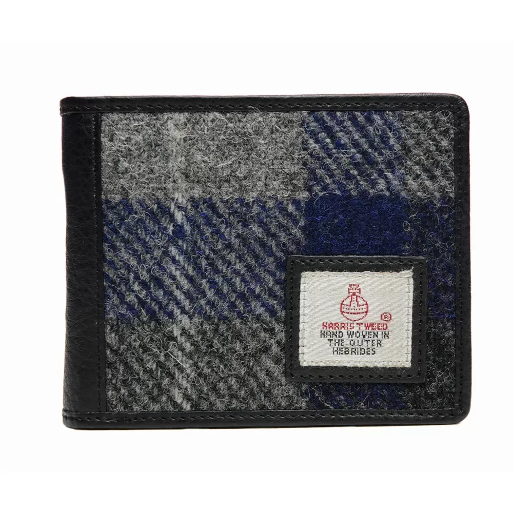 Harris Tweed Wallet - Blue Check