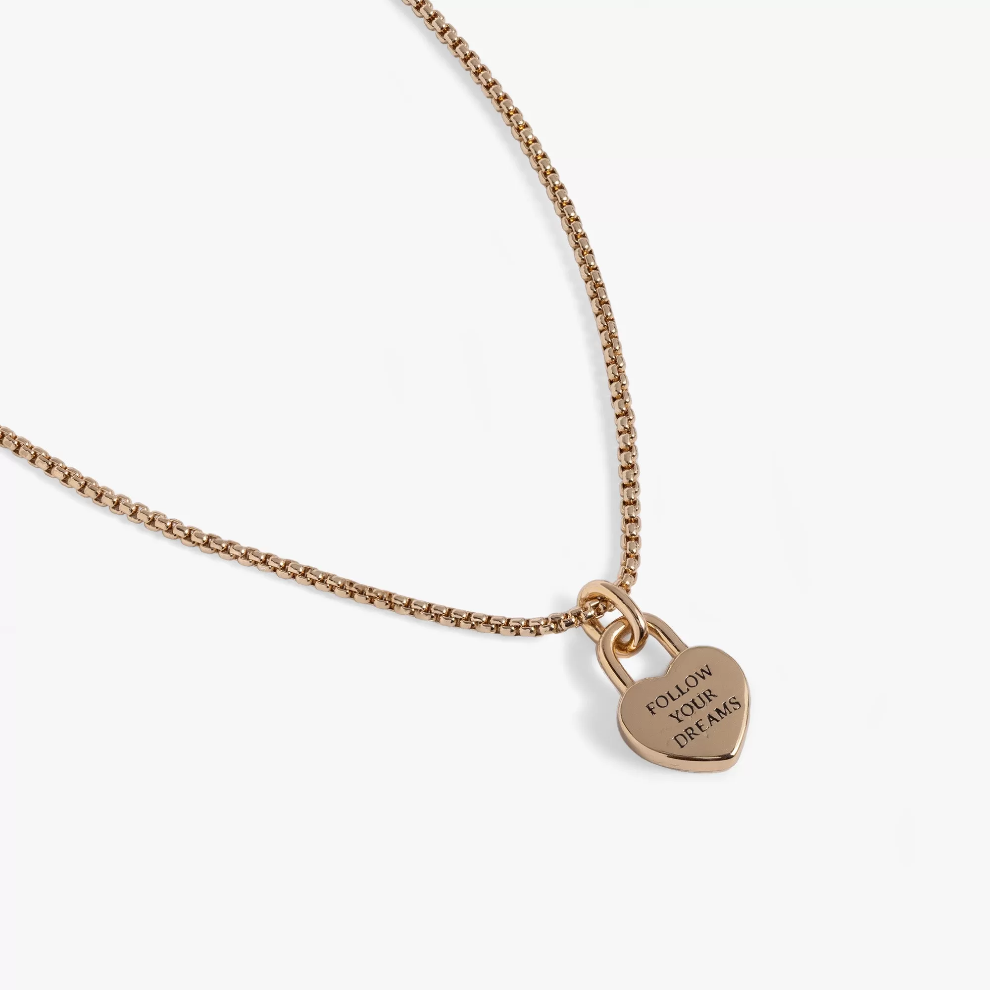 Heart Lock 'Follow Your Dreams' Necklace