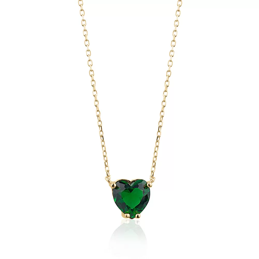 HEART SOLITAIRE NECKLACE