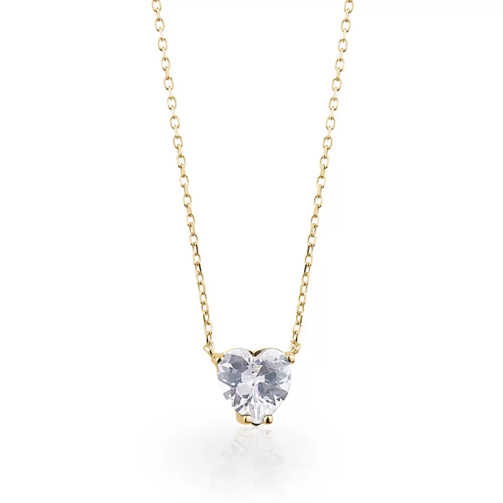 HEART SOLITAIRE NECKLACE