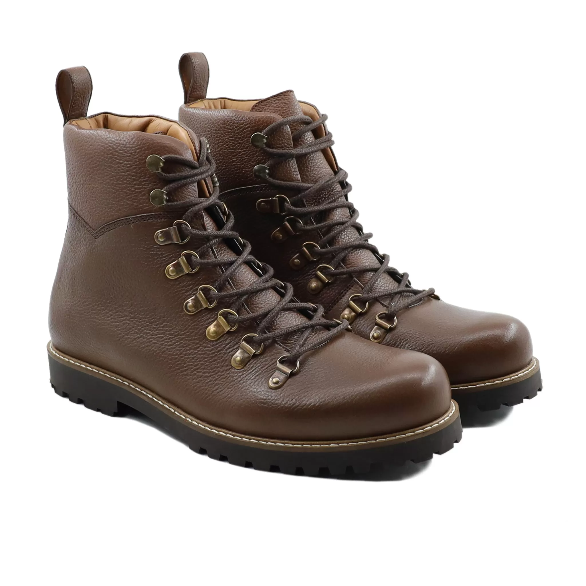 Hecla - Men's Brown Pebble Grain Boot