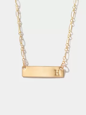 Initial Bar Necklace