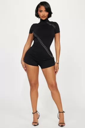 Izabella Romper - Black