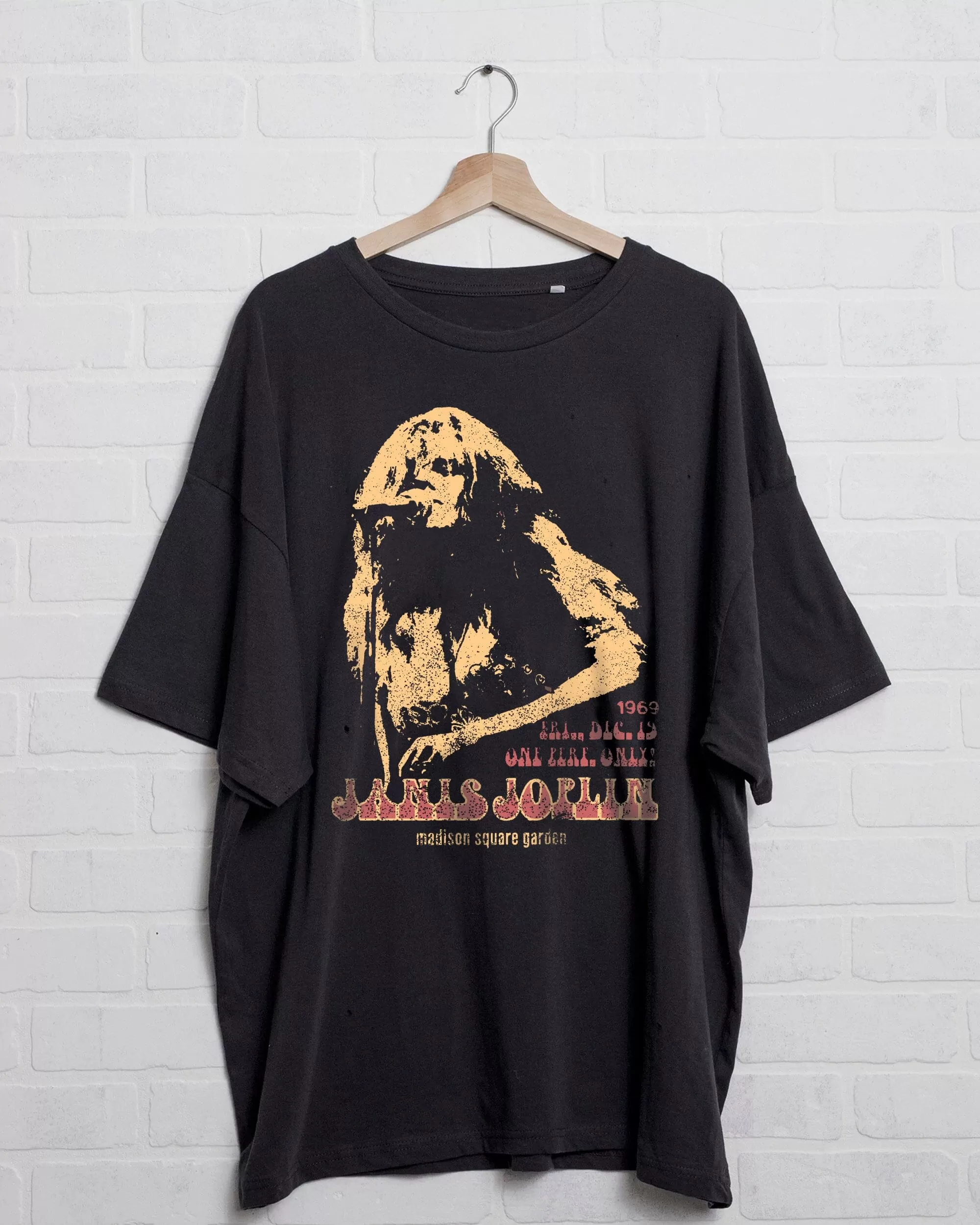 Janis Joplin Madison Square Garden Pepper Oversized Tee