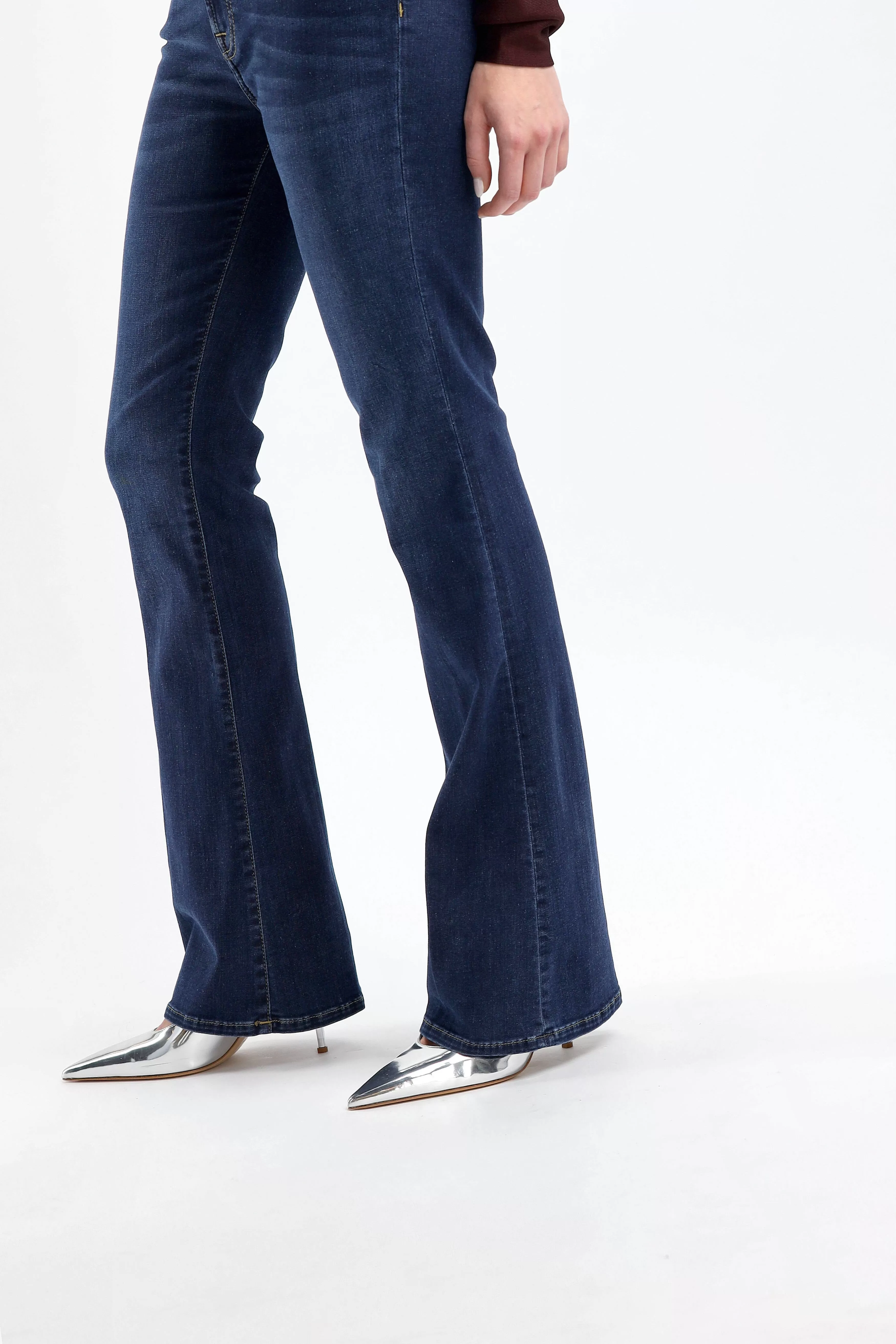 Jeans Bootcut Bair in Dark Blue