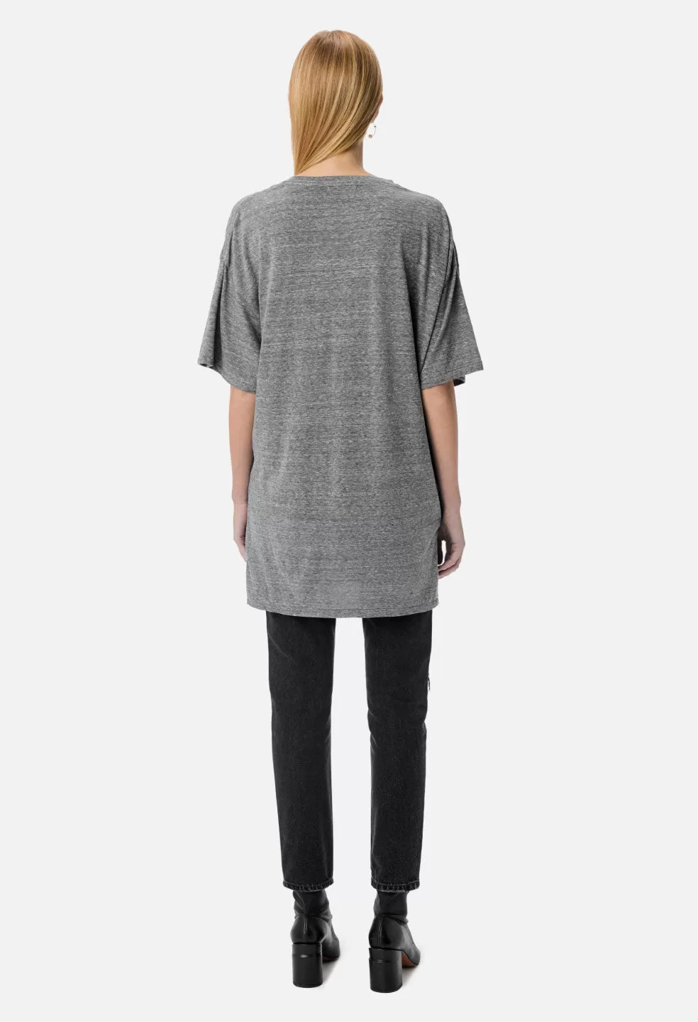 Jersey Oversized Tee / Tri-Blend Grey