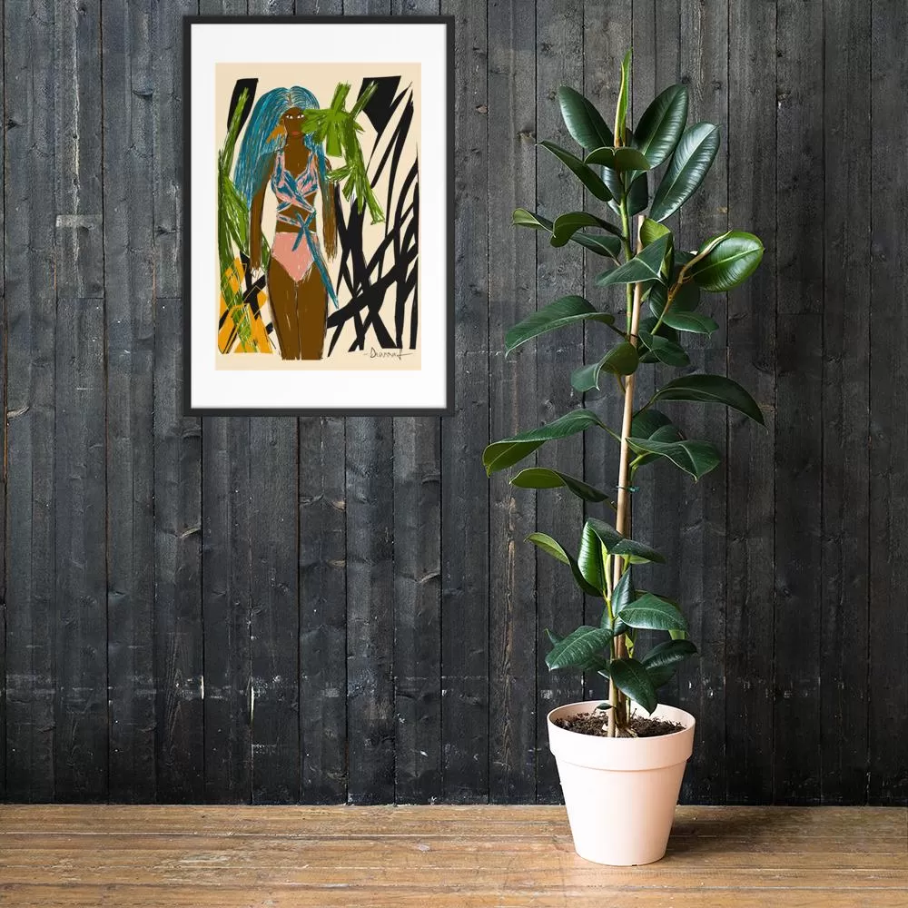 Jigeen Blu in Bali | Framed Art Print