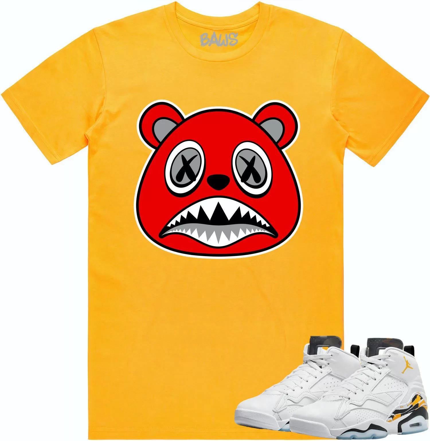 Jordan MVP 678 Yellow Ochre Shirt to Match - ANGRY BAWS BEAR