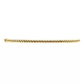 Karen Lazar  - 2 mm Yellow Gold Filled Bead Flex Bracelet