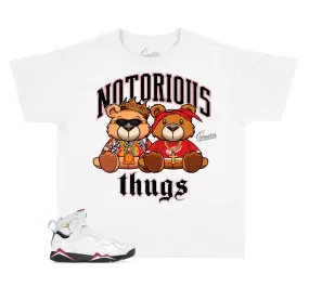 Kids Cardinal 7 Shirt - Thug Bears - White