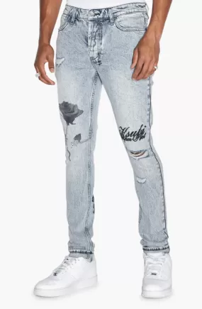 KSUBI Van Winkle Pixel Oktane Ripped Skinny Jeans