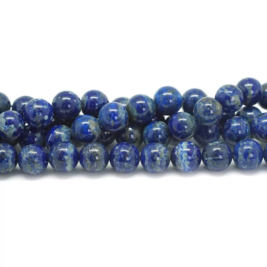 Lapis A Grade 10mm Round - 15-16 Inch