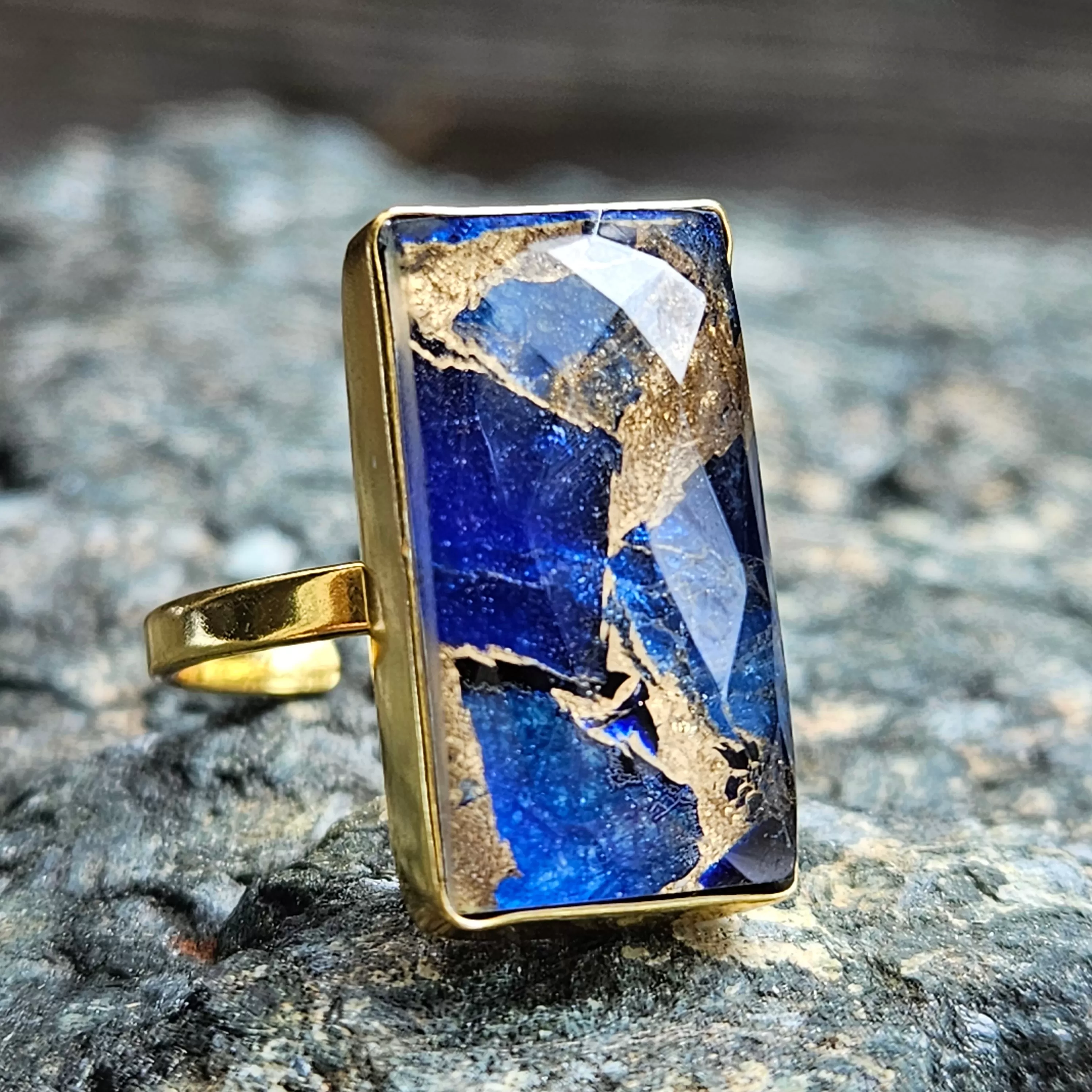 Lapis Celestial Stone Ring