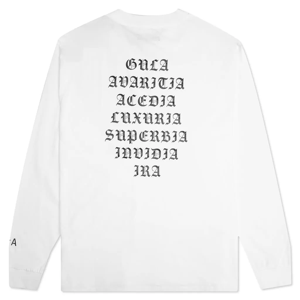 Lawrence L/S Tee - White Sins