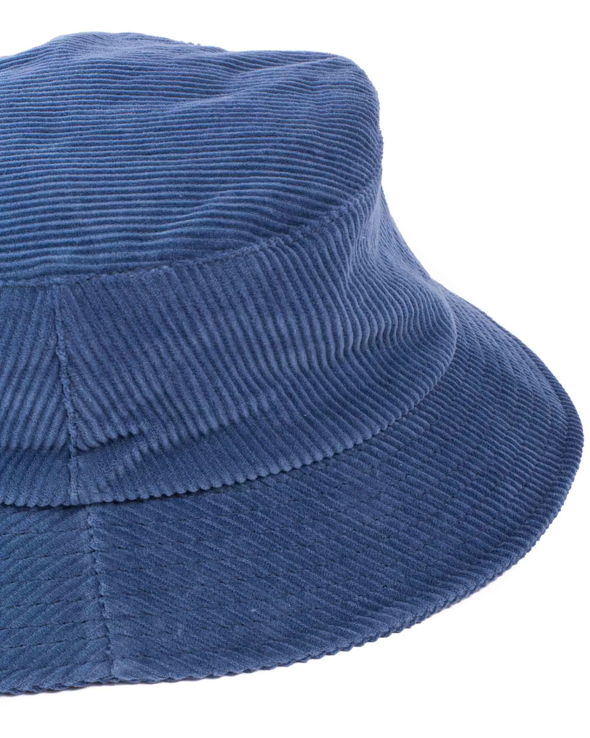 Lite Year Corduroy Bucket Hat Steel Blue