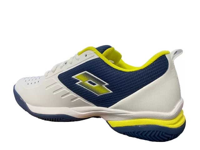 Lotto men's padel shoe Superrapida 400 IV 217300 9FS white yellow blue