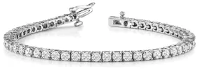 MARTINA 3 Carat Diamond Tennis Bracelet in 14K - 18K Gold or  Platinum 5 pointer G Color SI1 Clarity By Mike Nekta