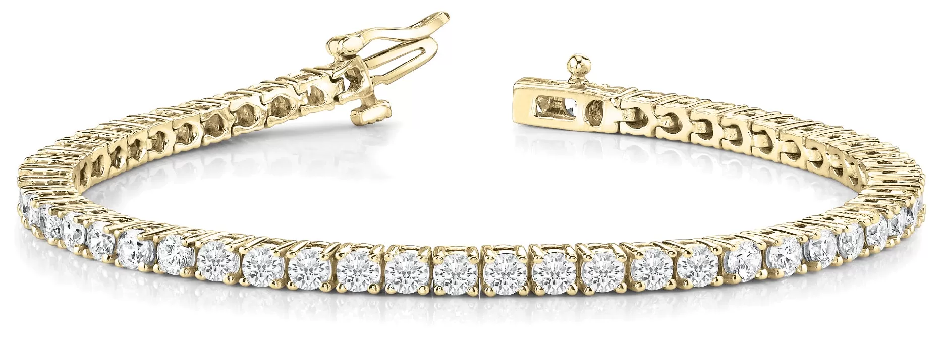 MARTINA 3 Carat Diamond Tennis Bracelet in 14K - 18K Gold or  Platinum 5 pointer G Color SI1 Clarity By Mike Nekta