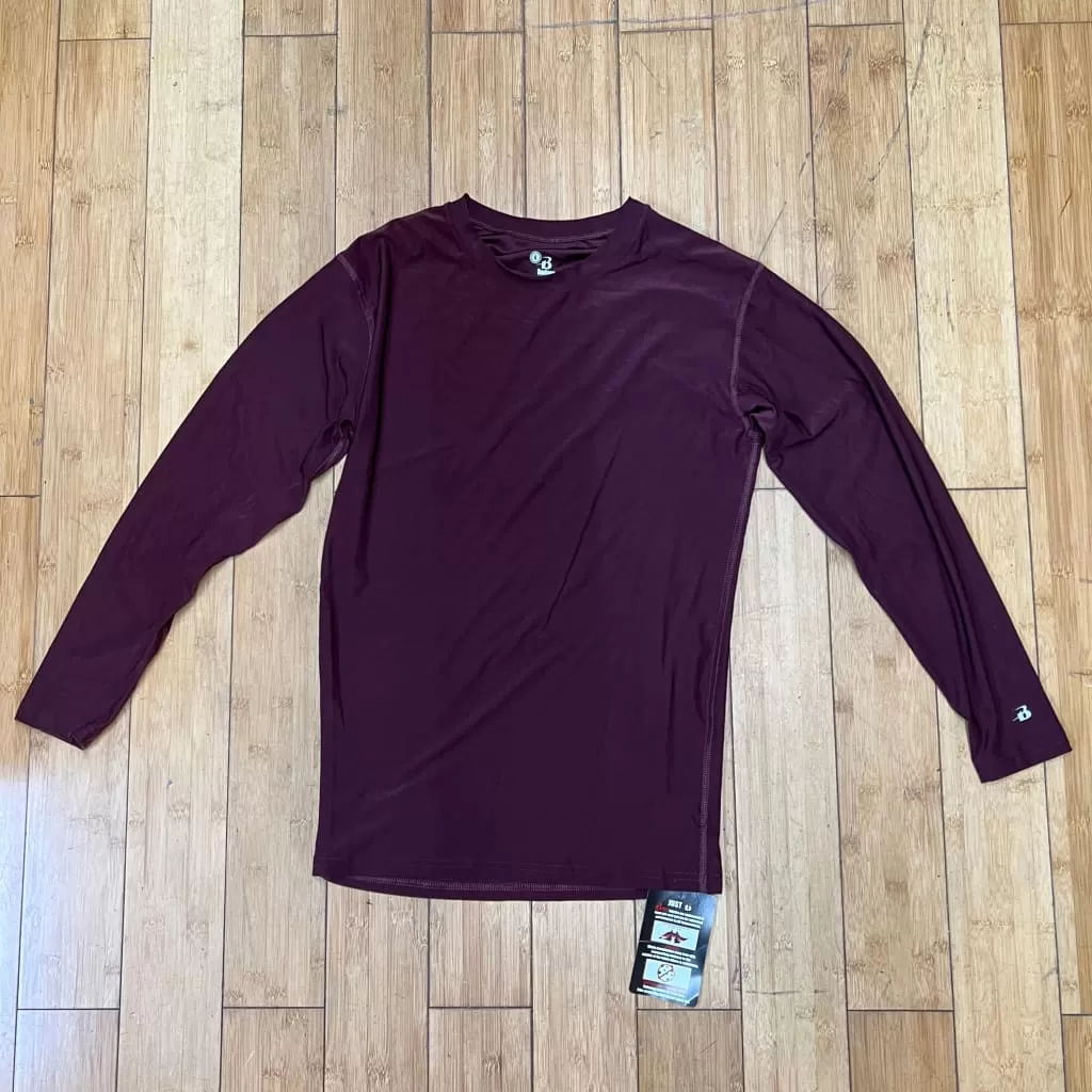 Men's  Badger Sport •B-Hot•  Long Sleeve Crew Base layer