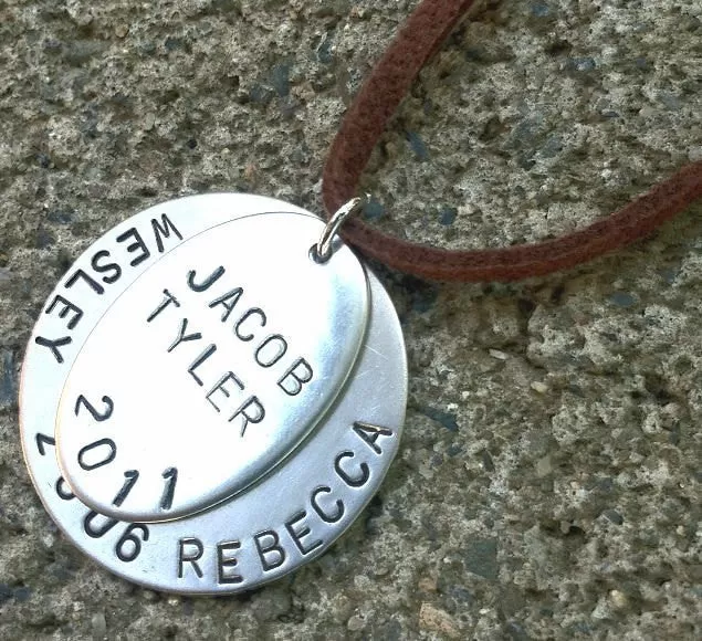 Men's Personalized Necklace, Boyfriend Gift, Christmas Gifts Dad