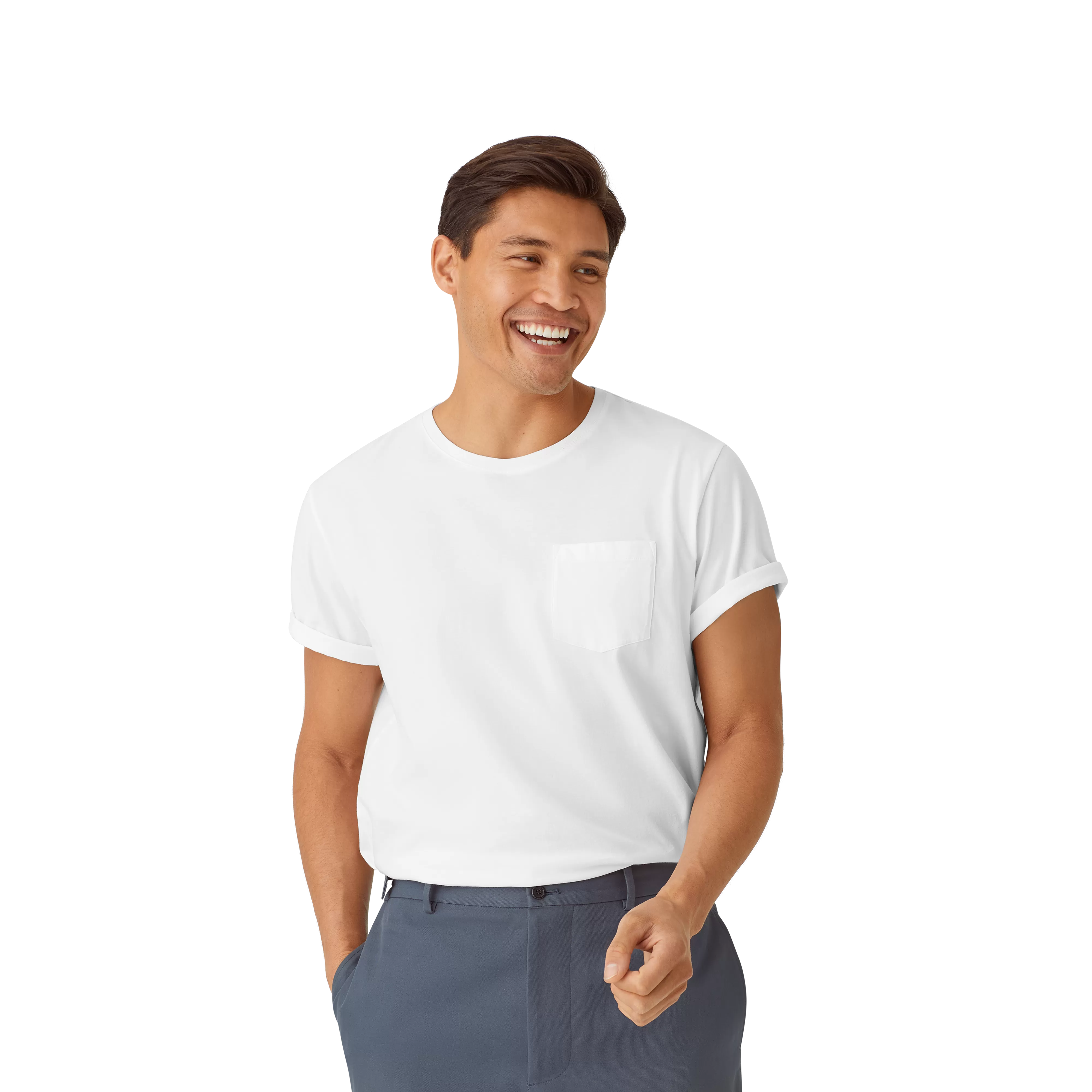 Men's Pima Cotton Pocket Crew Neck T-Shirt 3-Pack