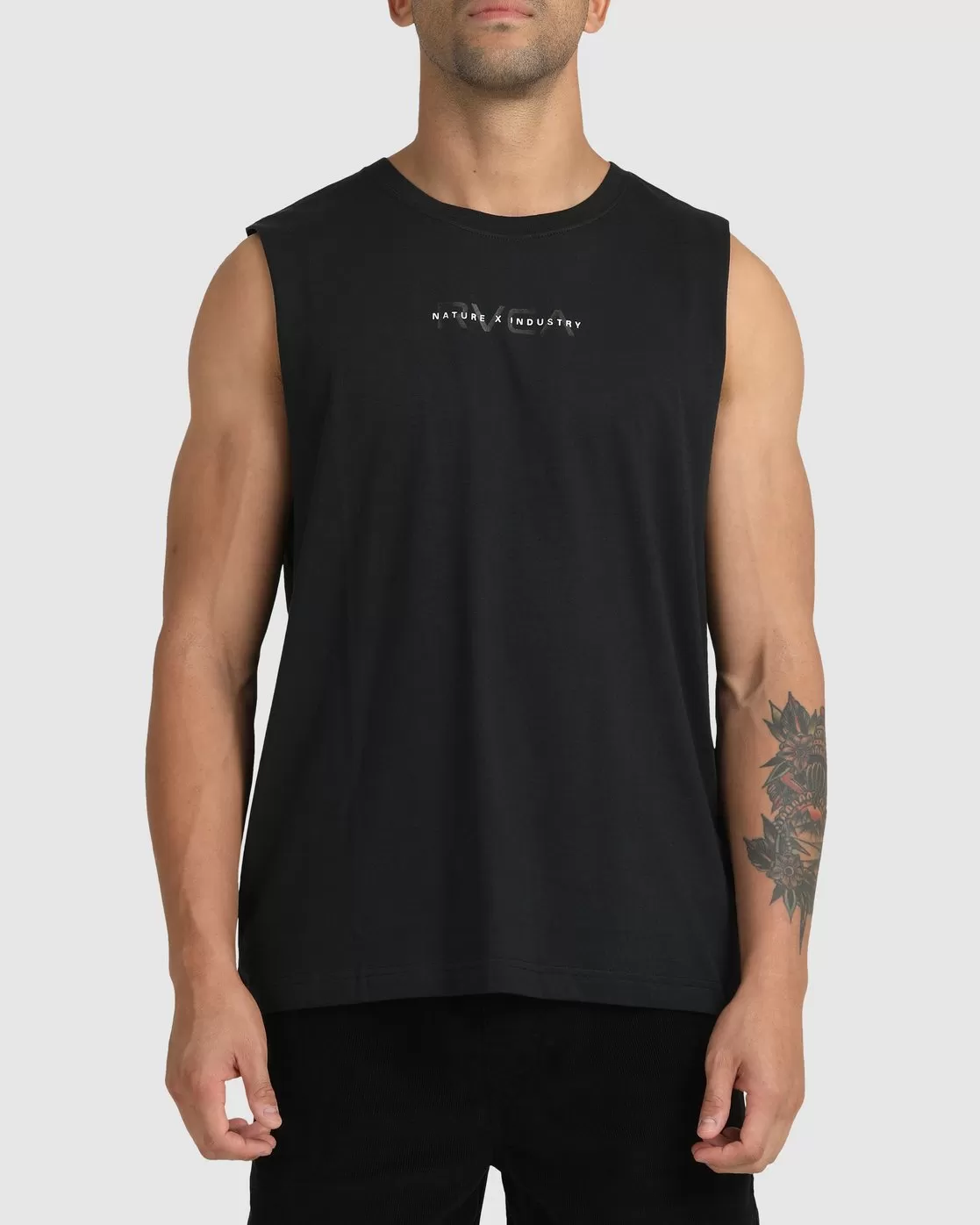 Men’S Spine Muscle Tank Top - Black