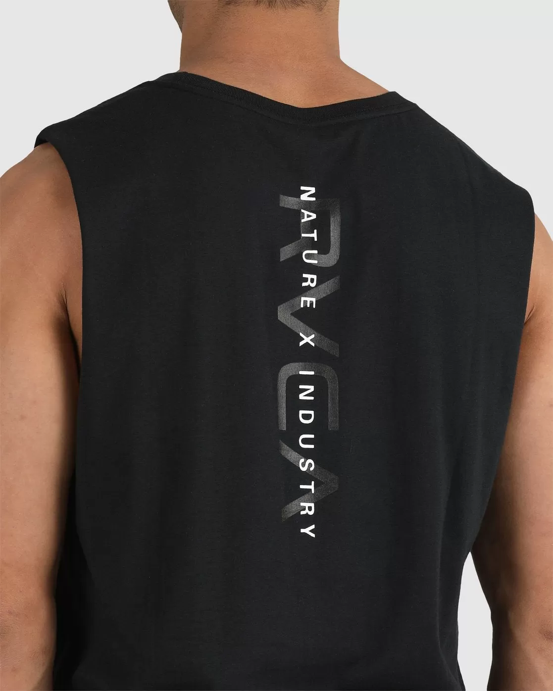 Men’S Spine Muscle Tank Top - Black