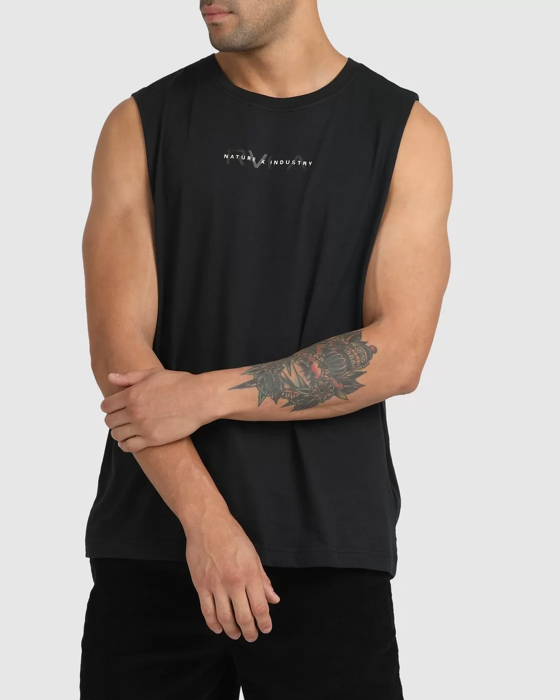 Men’S Spine Muscle Tank Top - Black