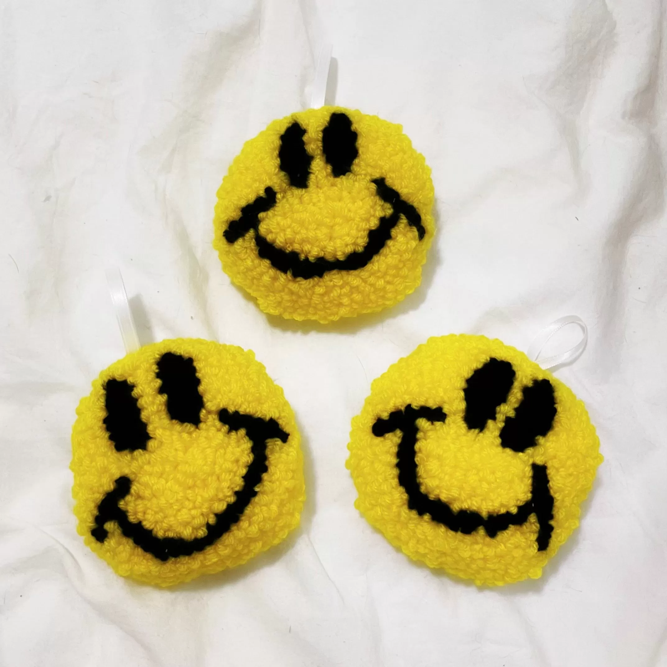 Mini Smiley Pillow Ornament