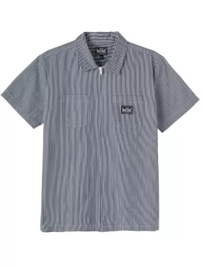 Montes Zip Short Sleeve Buttondown Shirt