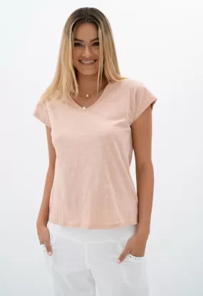 Must Have V-Neck Tee (Rose)