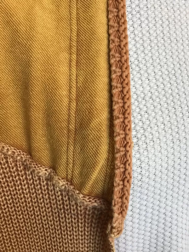 Mustard Mineral Wash Cotton Cardigan