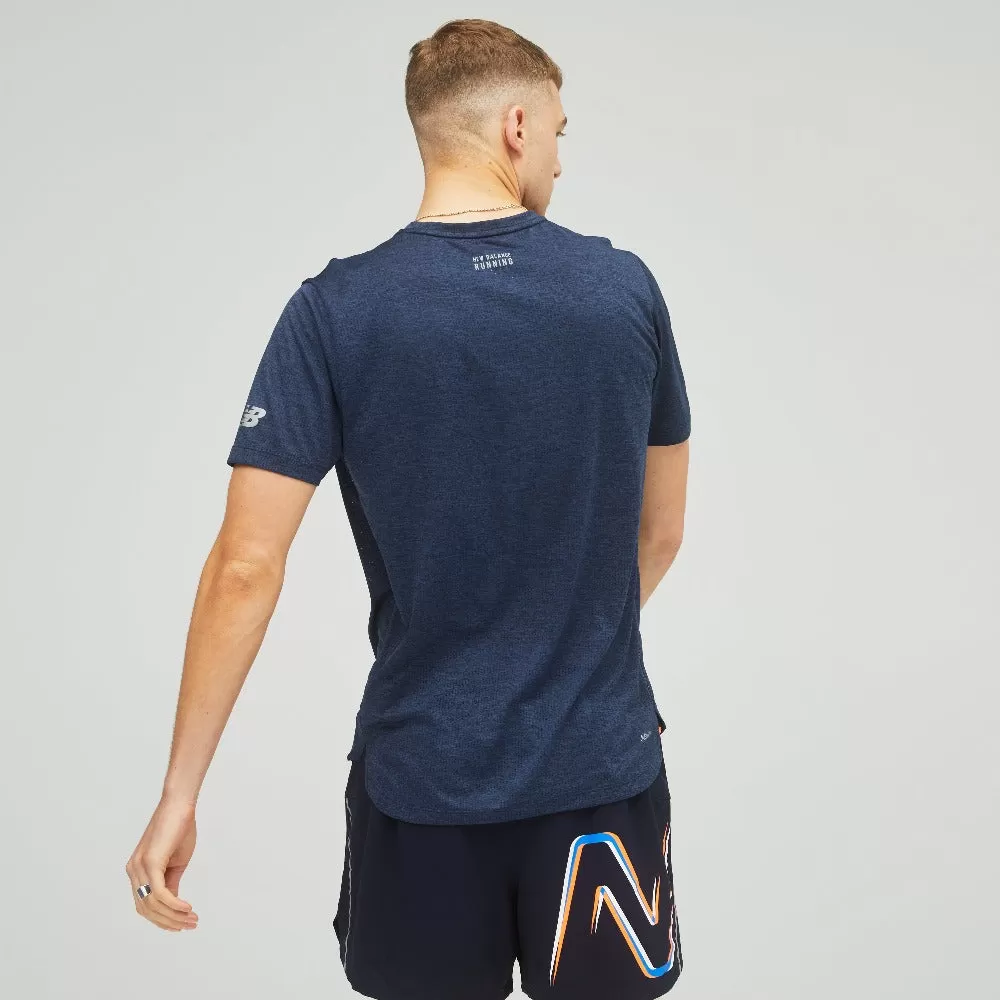 New Balance Men's Graphic Impact Run Short Sleeve