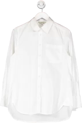 Next White Oversized Cotton Shirt UK 8