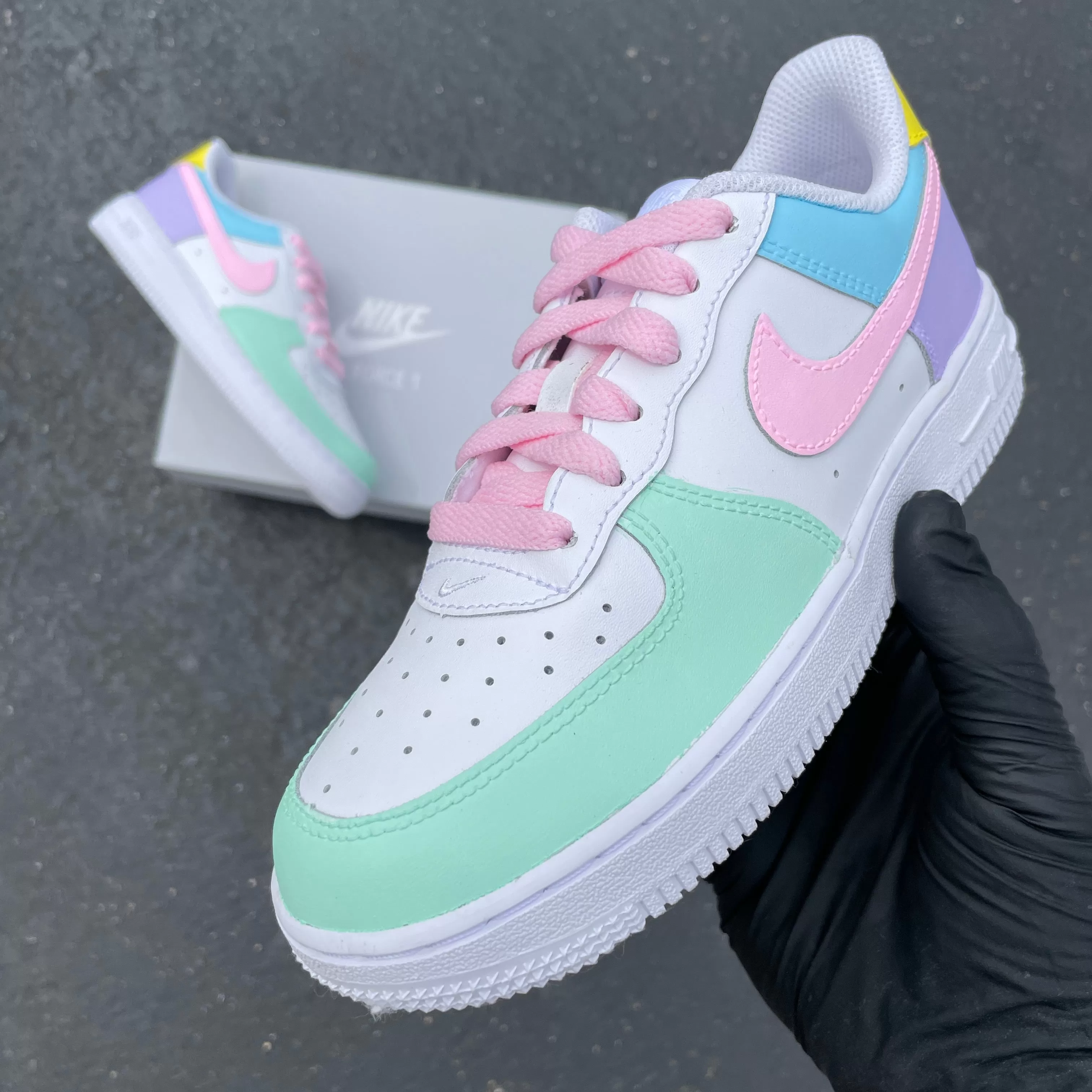 Nike Air Force 1 Sneakers - Custom Pastel Colors