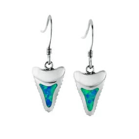 Opal Warrior Mano Tooth Earrings