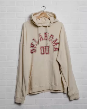 OU Mega Arch Off White Oversized Hoodie