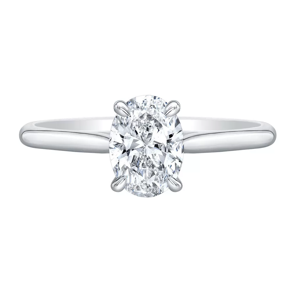 Oval Cut Diamond Solitaire Ring