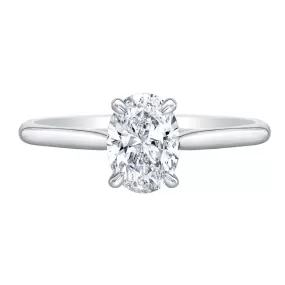 Oval Cut Diamond Solitaire Ring