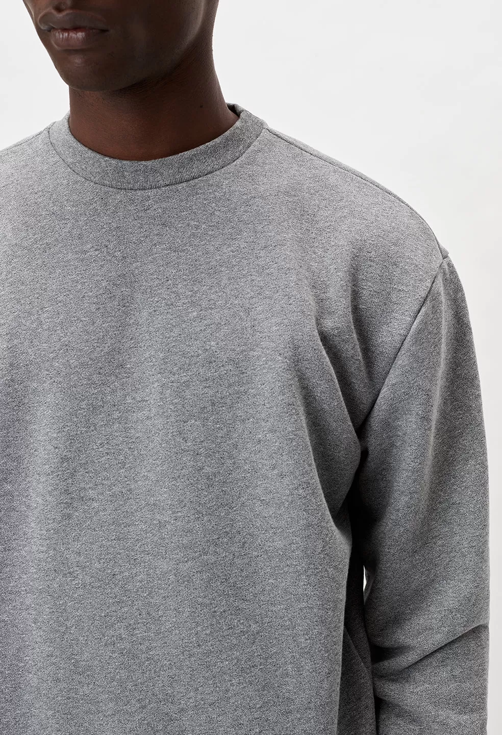 Oversized Crewneck Pullover / Dark Grey