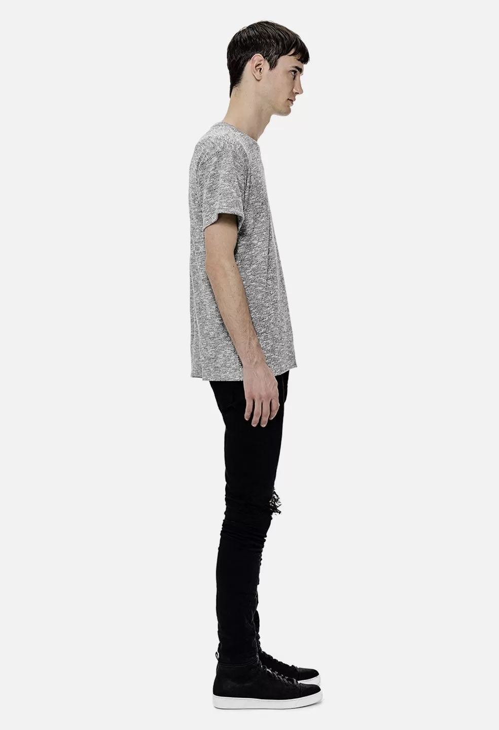 Oversized Pocket Tee / Purl Grey